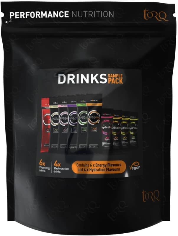 TORQ Sample Pouch Pack 10 Energy and Hydration Drinks NO SIZE NO COLOUR