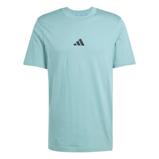 adidas Essentials Single Jersey Logo T-Shirt Mens Powder Teal SL male M