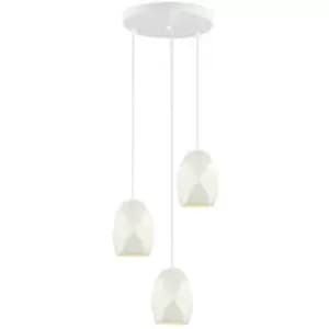 Italux Lighting - Italux Harley - Modern Hanging Pendant White 3 Light , E27