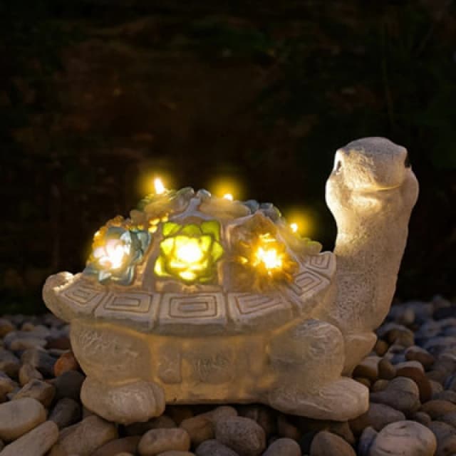 ILFD Group Ltd Solar Turtle Garden Ornament 25Cm / 10"