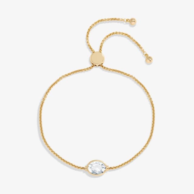 Jon Richard Gold Plated And Crystal Stone Toggle Bracelet Gold female