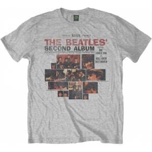 The Beatles Second Album Mens X-Large T-Shirt - Grey