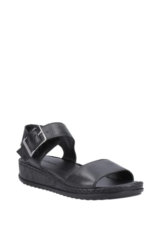 Hush Puppies Womens Ellie Suede Leather Summer Sandals UK Size 3 (EU 36) Black HUS527-BLKBLK-3