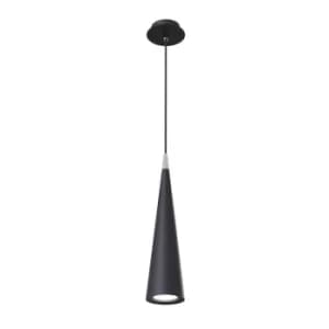 Nevill Slim Ceiling Pendant Lamp Black, 1 Light, GU10