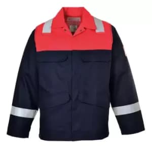 Biz Flame Mens Flame Resistant Plus Jacket Navy S