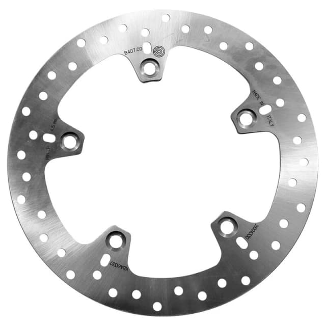 BREMBO 68B407C0 Brake disc PRIME - Serie-Oro - Fixed Disc Rear, Perforated Brake Disc (82)