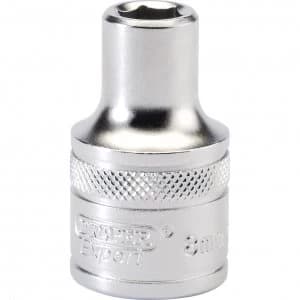Draper 1/2" Drive Satin Finish Hexagon Socket Metric 1/2" 8mm