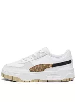 Puma Cali Dream Animal Print, White/Multi, Size 4, Women