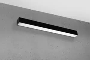 Pinne Integrated LED Flush Linear Wall Lights Black