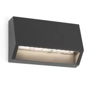 Faro Barcelona Must 96 LED Outdoor Wall Light - Dark Grey