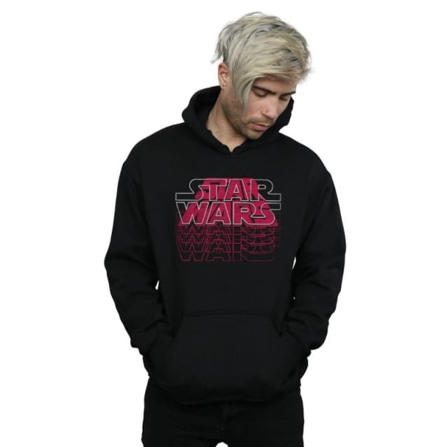 Star Wars Star Wars Men Blended Logos Hoodie in Black Size: Small Black S Male 5059400342918