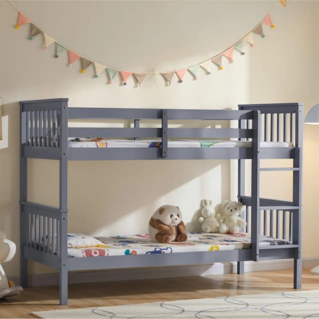 Lassic Vida Designs Milan Bunk Bed Grey unisex One Size