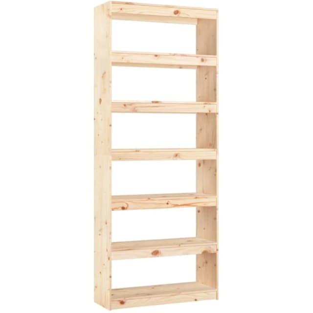 VIDAXL Book Cabinet/Room Divider 80x30x199.5cm Solid Wood Pine Vidaxl 8720286609033