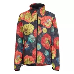 adidas Run Fast Flower Running Jacket Womens - Black