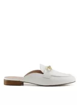 Dune London Glowin Leather Sandals, White, Size 5, Women