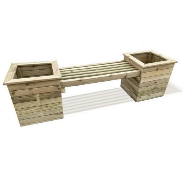 Churnet Valley Garden Furniture Ltd Planter Bench - Timber - Minimal Assembly Required in Brown Brown Unisex