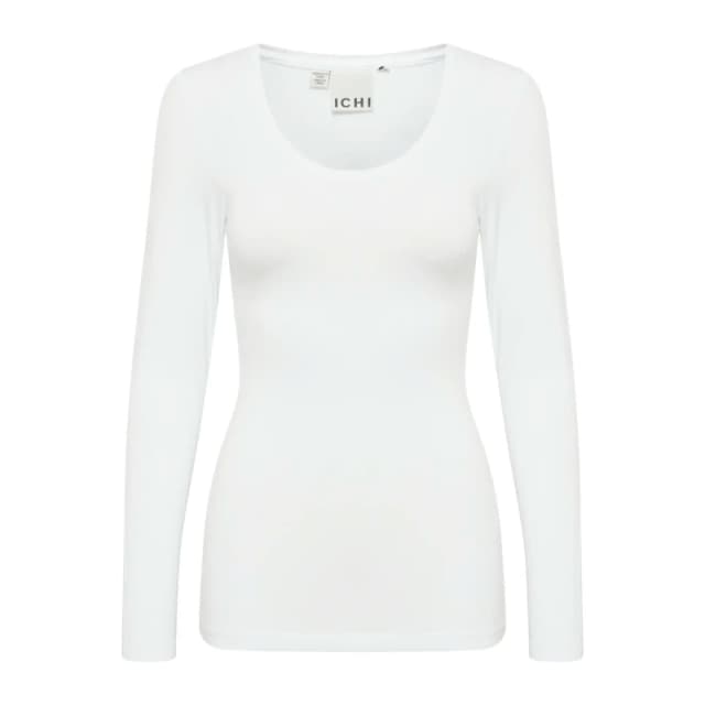 Ichi Womens long sleeve T-Shirt Ichi Zola Plain Blanc Female M