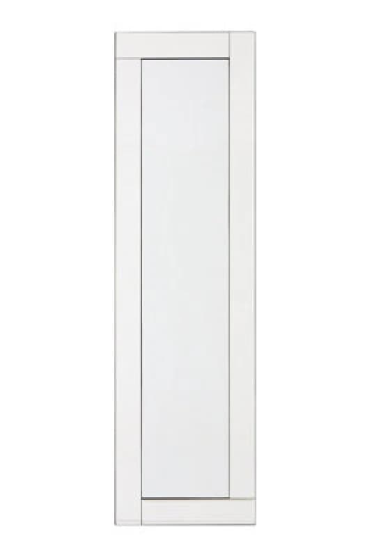 Premier Housewares Milania Floorstanding Black Velvet Mirror Clear