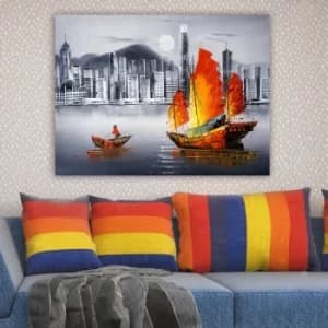 613834598_70100 Multicolor Decorative Canvas Painting