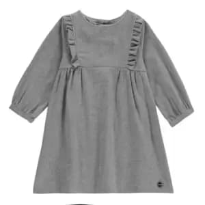Boss Girls Grey Flannel Dress - LIGHT GREY MARL