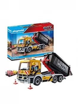 Playmobil City Action Construction Truck with Tilting Trailer