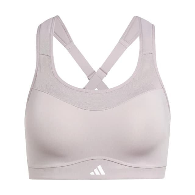 adidas Womens Medium Impact Sports Bra Preloved Fig female 2XS A-B