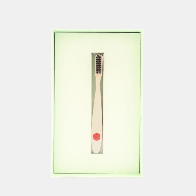 Off White Face Toothbrush Normal Dental Care Creme Red unisex One Size