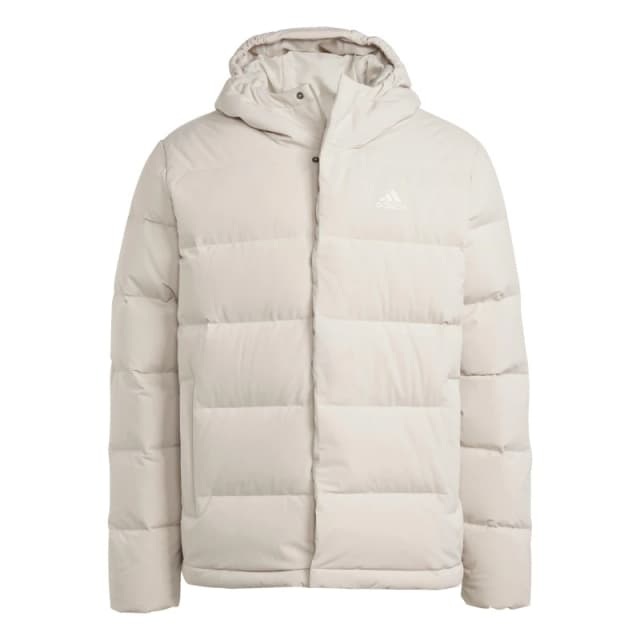 adidas Helionic Hooded Down Jacket Wonder Beige male S