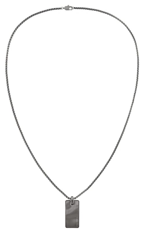 Calvin Klein 35100032 CK Metallic Waves Mens Grey Stainless Jewellery