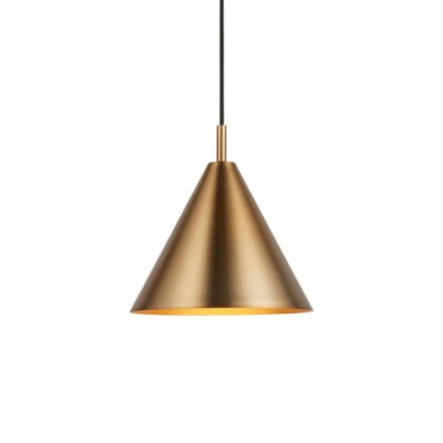 EDITE Carlow Dome Pendant Light aged brass ONE SIZE