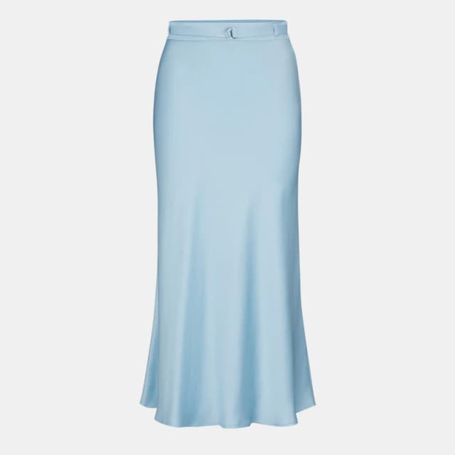 Hugo Womens Raella Midi Skirt Light/Blue female 4 (XXS)