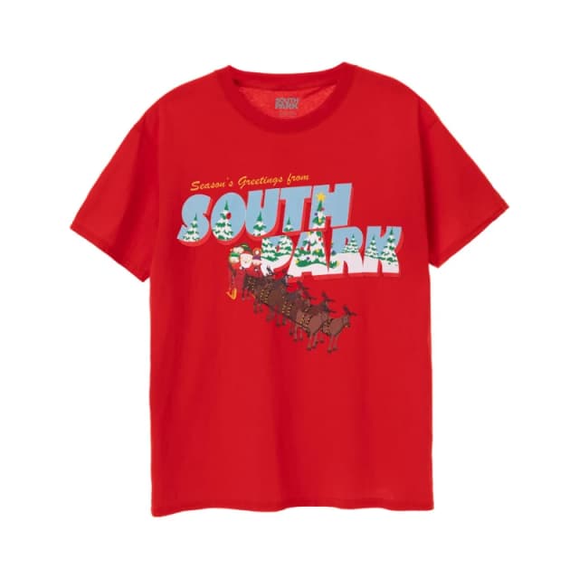 South Park South Park Men Short Sleeved T-Shirt in Red Size: Small Red S Male 5063203028122