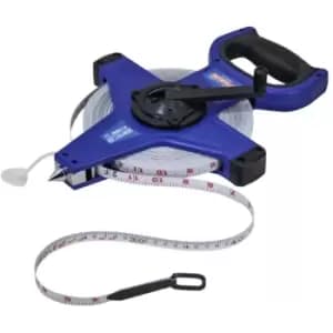Faithfull Tools - Faithfull Fast Rewind Open Long Tape - 50m (165ft)