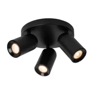 Punch Classic Ceiling Spotlight - Ø21cm - 3xGU10 - Black