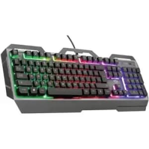 Trust GXT856 TORAC Corded, USB Gaming keyboard Backlit, Multimedia buttons German, QWERTZ Black