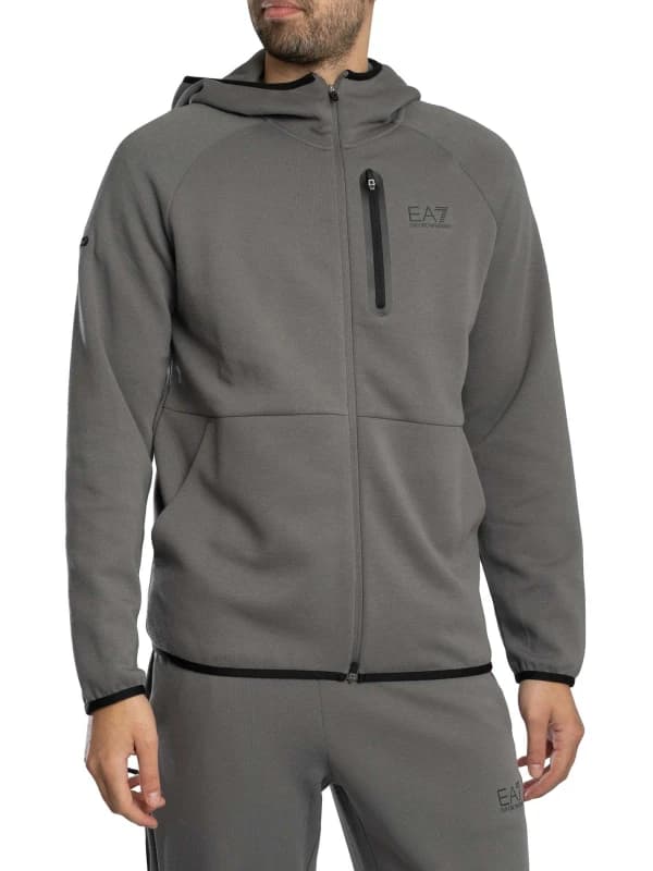 EA7 Dynamic Athlete Zip Hoodie Smoked Peal M