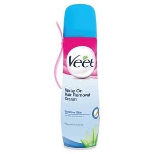 Veet Spray On Hair Removal Cream for Sensitive Skin 150ml