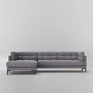 Swoon Landau Smart Wool Corner Sofa - Left Hand Side - Corner Sofa - Pepper
