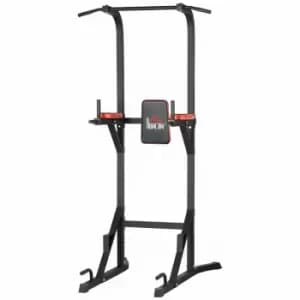 Homcom Power Tower Pull Up Station With Dip Station And Push-up Stand Home Gym