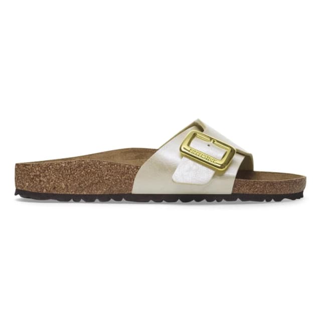 Birkenstock Womens sandals Birkenstock Catalina Cushion Birko-Flor Blanc Female 38 Etroit