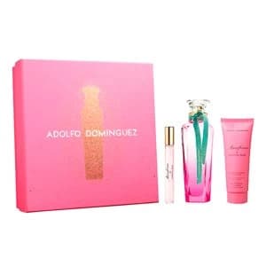 Adolfo Dominguez Agua Fresca Gardenia Musk Gift Set 120ml Eau de Toilette + 75ml Body Lotion + 10ml Eau De Toilette