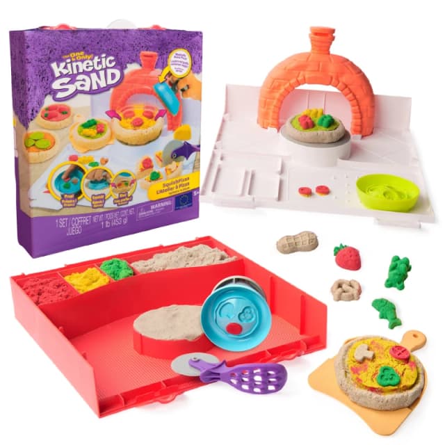 Kinetic Sand Kinetic Sand Squish Pizza - Kinetic Sand Male RN41301