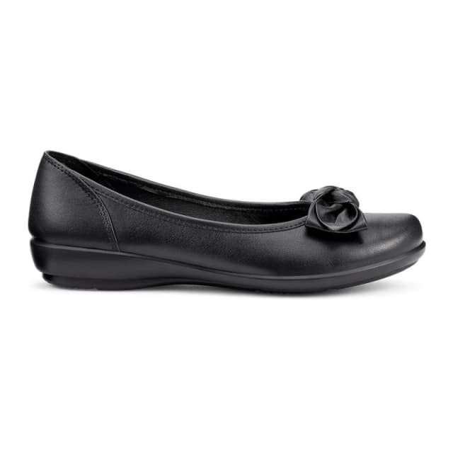 Hotter Womens Extra Wide 'Jewel' Ballerina Pumps in Black Size: 9 Black Female 9