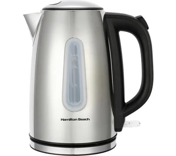 HAMILTON BEACH Rise HB01402P Jug Kettle - Polished Silver/Grey 5060916370289