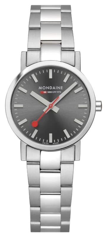 Mondaine A658.30323.80SBJ Womens Classic (30mm) Grey Sunray Watch
