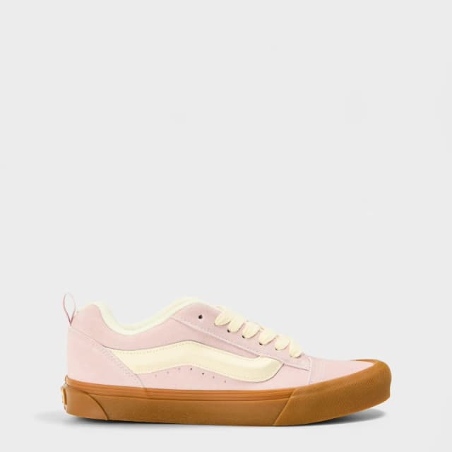 Vans Unisex Adults Knu Skool Gum Sepia Rose Canvas Trainers Canvas Low 3 Pink 24610806230