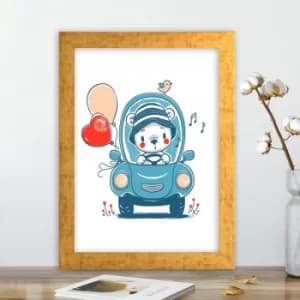 AC701651740 Multicolor Decorative Framed MDF Painting