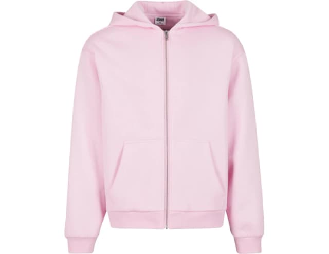 Urban Classic Fluffy Hooded Jacket Pink L