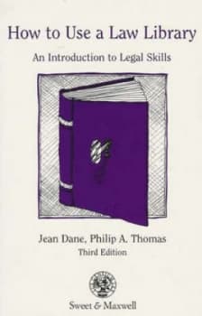 How to Use a Law Library by Philip a Thomas and Jean Dane and Catherine Cope Book