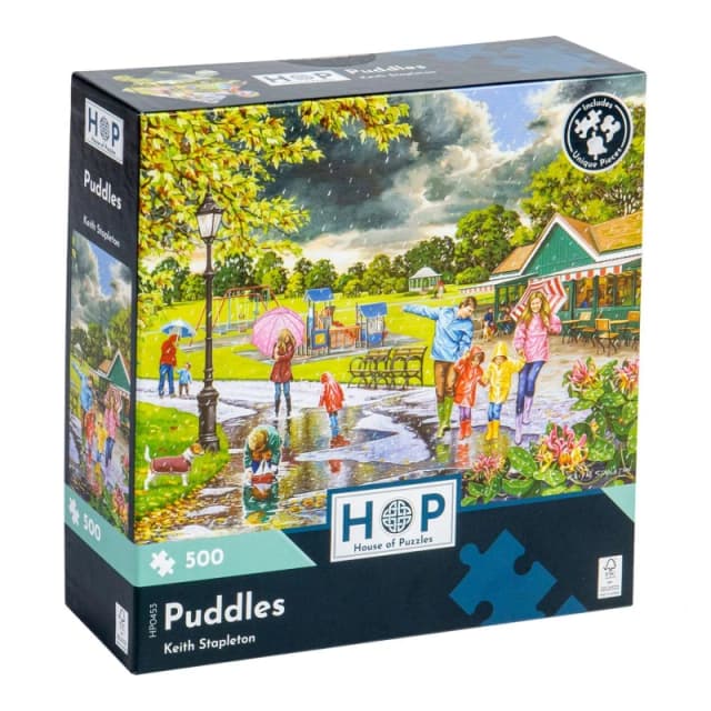 The House Of Puzzles Puddles, 500 Piece Jigsaw Puzzle Multi unisex